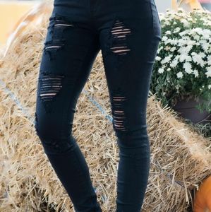 KanCan Black Distressed Jeans